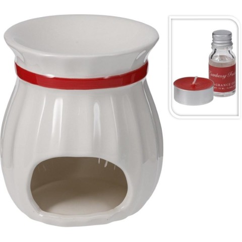 BRUCIA ESSENZE CERAMICA BIANCO 9X10